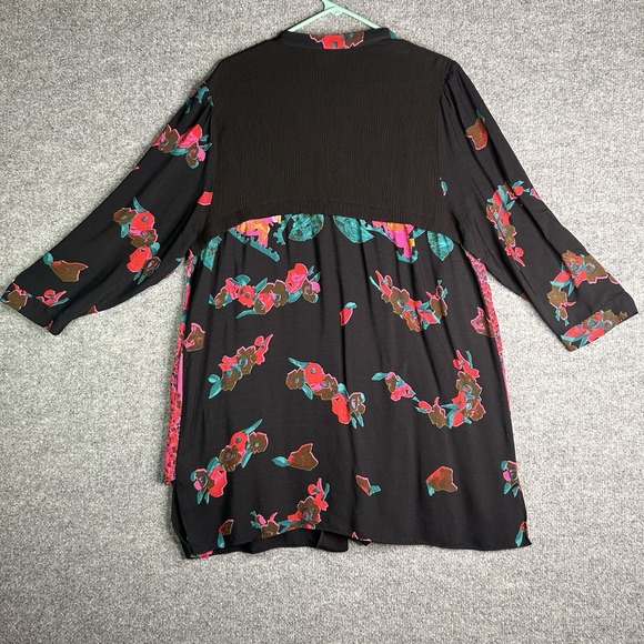 Vintage Lida Caputo Top Dress Floral Button Up Size 1x - Picture 2 of 11